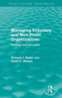 Managing Voluntary and Non-Profit Organizations : Strategy and Structure - Book
