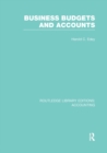 Business Budgets and Accounts (RLE Accounting) - Book