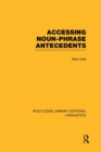 Accessing Noun-Phrase Antecedents - Book