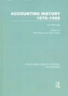 Accounting History 1976-1986 (RLE Accounting) : An Anthology - Book