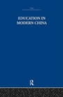 Education in Modern China - Book