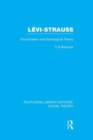 Levi-Strauss (RLE Social Theory) : Structuralism and Sociological Theory - Book