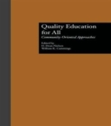 Quality Education for All : Community-Oriented Approaches - Book