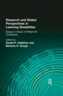 Research and Global Perspectives in Learning Disabilities : Essays in Honor of William M. Cruikshank - Book