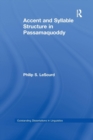 Accent & Syllable Structure in Passamaquoddy - Book
