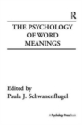 The Psychology of Word Meanings - Book