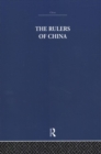 The Rulers of China 221 B.C. : Chronological Tables - Book