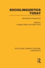 Sociolinguistics Today : International Perspectives - Book