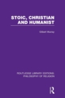 Stoic, Christian and Humanist - Book