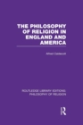 The Philosophy of Religion in England and America - Book