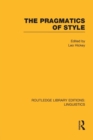 The Pragmatics of Style - Book