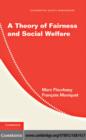 Theory of Fairness and Social Welfare - eBook