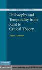 Philosophy and Temporality from Kant to Critical Theory - eBook