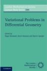 Variational Problems in Differential Geometry - eBook