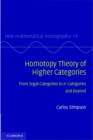 Homotopy Theory of Higher Categories : From Segal Categories to n-Categories and Beyond - eBook