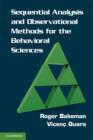 Sequential Analysis and Observational Methods for the Behavioral Sciences - eBook
