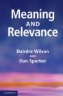 Meaning and Relevance - eBook