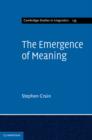 Emergence of Meaning - eBook