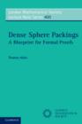 Dense Sphere Packings : A Blueprint for Formal Proofs - eBook
