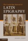 The Cambridge Manual of Latin Epigraphy - eBook