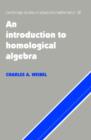 An Introduction to Homological Algebra - Charles A. Weibel