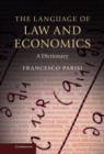 Language of Law and Economics : A Dictionary - eBook