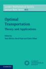 Optimal Transport : Theory and Applications - eBook