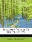 Specimen Verses of the Principal - Book