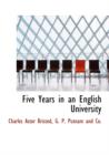 Five Years in an English University - Book