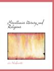 Miscellanies Literary and Religious - Book
