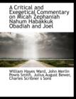 A Critical and Exegetical Commentary on Micah Zephaniah Nahum Habakkuk Obadiah and Joel - Book