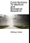 Contributions to Medical and Biological Research - Book
