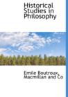 Historical Studies in Philosophy - Book