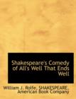 Shakespeare's Comedy of All's Well That Ends Well - Book