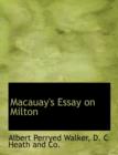 Macauay's Essay on Milton - Book