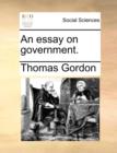An Essay on Government. - Book