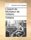 L'Esprit de Monsieur de Voltaire. - Book