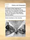 An History of the Instances of Exclusion from the Royal Society, Which Were Not Suffered to Be Argued in the Course of the Late Debates. ... by Some Members in the Minority. Second Edition. - Book