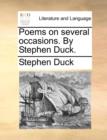 Poems on Several Occasions. by Stephen Duck. - Book