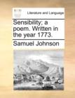 Sensibility; A Poem. Written in the Year 1773. - Book