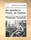 An Epistle to Florio, at Oxford. - Book