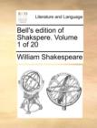 Bell's Edition of Shakspere. Volume 1 of 20 - Book