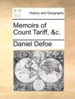Memoirs of Count Tariff, &C. - Book