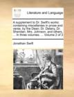 A Supplement to Dr. Swift's Works : Containing Miscellanies in Prose and Verse, by the Dean; Dr. Delany, Dr. Sheridan, Mrs. Johnson, and Others, ... in Three Volumes. ... Volume 2 of 3 - Book