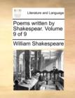 Poems Written by Shakespear. Volume 9 of 9 - Book