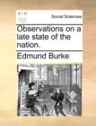 Observations on a late state of the nation. - Book