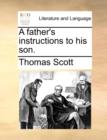 A Father's Instructions to His Son. - Book