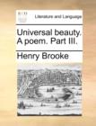 Universal Beauty. a Poem. Part III. - Book