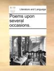 Poems Upon Several Occasions. - Book