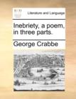 Inebriety, a Poem, in Three Parts. - Book